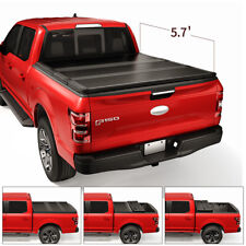 Solid Hard Tri-Fold Tonneau Cover For 2004-2015 Nissan Titan 5.7 Ft Short Bed picture
