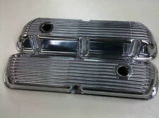 SBF Ford 289 302 351W  Finned Aluminum Valve Covers With Holes Fits Mustang picture