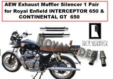 AEW Exhaust Muffler Silencer 1 Pair For  Royal Enfield Interceptor 650 picture