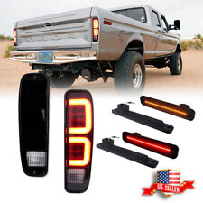6PCS Smoke LED Tail Light & Side Marker Lamp For Ford F150 F250 E150 Truck 73-79 picture