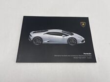 2017 Lamborghini Huracan Book Warranty Maintenance Booklet Manual Guide ‘17 picture