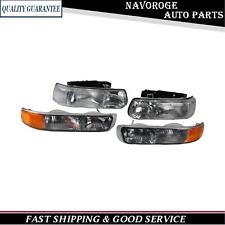 For 1999-2002 Chevrolet Silverado Tahoe Headlight Assembly Halogen Set Pair picture