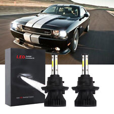For Dodge Challenger 2009-2014 - 2PC 6000K LED Headlight Bulbs High / Low Beam picture