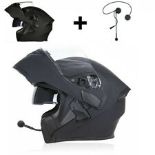 Motorcycle Helmet With Bluetooth Headset Modular Flip Up Motorbike Helmets DOT picture