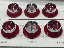 1963 Chevrolet Impala Tail Light Back Up Lamp Lens With Chrome Bezel Set of 6 picture