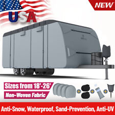 RVMasking 7 Layers RV Cover Travel Trailer Camper Waterproof for 18'-34'FT picture