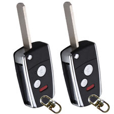 Lot 2 Flip Remote Key Shell for Honda Odyssey Civic CR-V 3Bts Uncut Fold Case picture