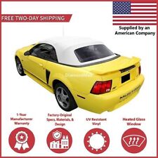 1994-04 Ford Mustang Soft Top w/ DOT Approved Glass Window, Precision Fit, White picture