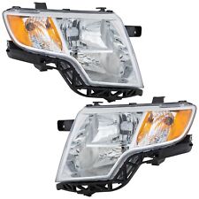 Headlight Set For 2007 2008 2009 2010 Ford Edge Left and Right With Bulb 2Pc picture