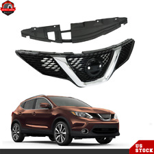For 17-18 Nissan Rogue Sport Front Upper Grille Without Camera Hole Chrome Grill picture