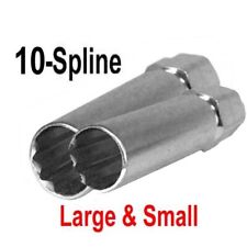 2pc Premium 10-Spline Lug Nut Key Tools Socket (1) Passenger Car, (1) SUV/Truck picture