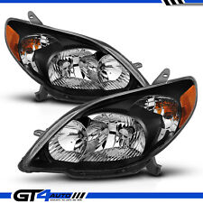 For 2003-2008 Toyota Matrix XR XRS Black OE Replacement JDM Headlights Pair Set picture