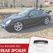 For 06-12 Porsche Cayman 987 RS Type Carbon & FRP Rear trunk ar GT spoiler Wing picture