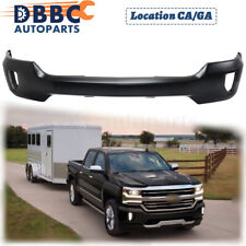Fit For 2016-2019Silverado 1500 Front Bumper Face Bar No PDC Hole Black picture