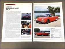 Lamborghini 350GT 400GT Car Review Print Article with Specs 1964 1965 1966 P236 picture