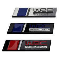2pcs WRC Rally Decorative Car Letter Sticker Metal Rear Trunk Decals Universal picture