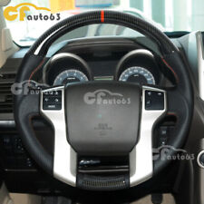 Hydro Dip Carbon Fiber Steering Wheel Fits 10+ Toyota Prado Tundra 4 Runner picture
