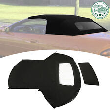 For Chevrolet Camaro 94-02 Convertible Soft Top Plastic Window Black Sailcloth picture