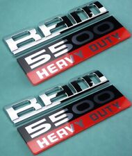 Set of Two R-A-M 5500 HEAVY DUTY Door Side Emblems Badges 5527735AB picture