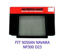 FOR NISSAN NAVARA D23 NP300 2015-ON POWER AIR FLOW FILTER HURRICANE STAINLESS picture