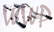 Stainless Steel Dual CatBack Exhaust +Black Tips 14-22 Dodge Ram 2500 6.4L Hemi picture
