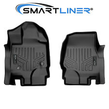 SMARTLINER Smartcoverage 2015-2021 Ford F-150 Floor Mats Liners 1st Row Black picture