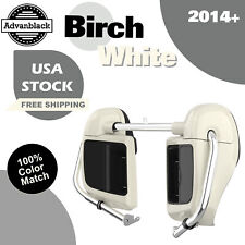 Birch White Lower Vented Fairings For Harley Street Road King  Electra Glide 14+ picture