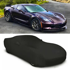 BLACK INDOOR Stretch Custom Car Cover for Chevy Corvette w/ Bag picture