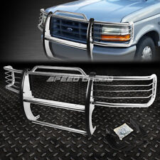 FOR 92-96 FORD F150-F350 PICKUP CHROME STAINLESS STEEL FRONT BUMPER GRILL GUARD picture