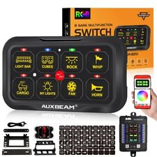 AUXBEAM RGB 8 Gang AR-820 Switch Panel w/ bluetooth Control APP For SUV Marine picture