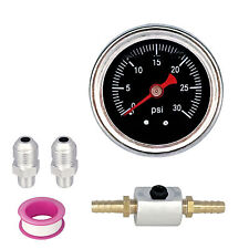 Liquid 0-30psi Fuel Pressure Gauge Regulator Gauge 1/8
