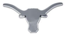 NEW University of Texas Longhorn Chrome Metal Auto Emblem. picture