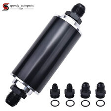 AN6 AN8 AN10 Stainless Steel Inline Fuel Filter High FLOW Cleanable Fitting New picture