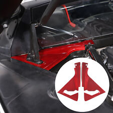 Red Dry Carbon Fiber Front Hood Lift Support Corner Cover Fit Corvette C8 20-23 picture