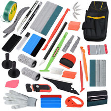 PRO Car Vinyl Wrap Tools Kit Tool Pouch Sign Making Application Squeegee Magnets picture