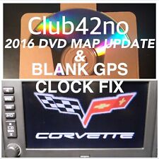 2005 thru 2010 Corvette C6 NAV Navigation Blank Clock Fix & 2016 DVD Map Update picture