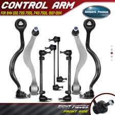 Set of 8 Front Upper Lower Control Arm Sway Bar Tie Rod for BMW E32 735 740 i iL picture