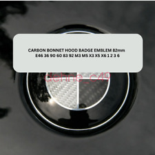 CARBON BONNET HOOD BADGE EMBLEM 82mm  E46 36 90 60 83 92 M3 M5 X3 X5 X6 1 2 3 6 picture