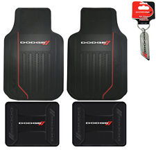 New Dodge Elite Series Car Truck Front / Rear All Weather Rubber Floor Mats Set picture