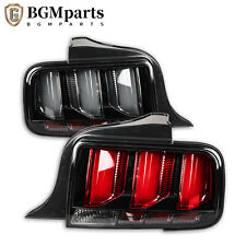 Tail Lights Sequential Signal Brake Lamps For 05-09 Ford Mustang Black LED Tube picture