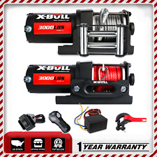 X-BULL 3000lb Electric Winch Synthetic Rope or Steel Trailer Towing ATV UTV 4WD picture