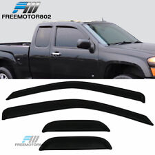 Fit 04-12 Chevy Colorado GMC Canyon Extended Cab Window Visor Rain Sun Guard 4Pc picture