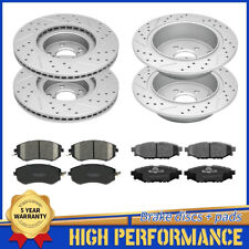 Front Rear Drilled Slotted Brake Rotors & Pads For Subaru XV Crosstrek Forester picture