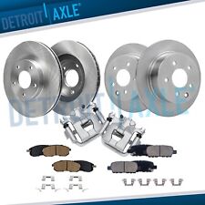 Front & Rear Disc Rotors Brake Pads + Rear Calipers for 2002-2006 Nissan Altima picture