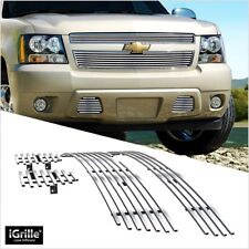 For 2007-2014 Chevy Tahoe/Suburban/Avalanche Billet Grille Grill Insert Combo picture