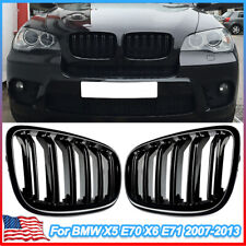 Gloss Black Front Bumper Kidney Grille Grill For BMW X5 X6 E70 E71 2007-2013 picture