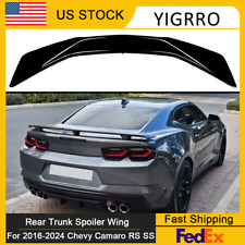 For 2016-2024 Chevy Camaro RS SS ZL1 Rear Trunk Spoiler Lip Wing ABS Gloss Black picture