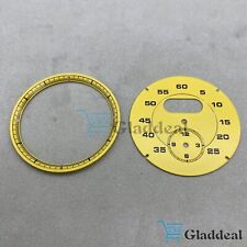 Yellow Dial Clock Gauge Chrono For Porsche Cayman 911 Macan Cayenne Boxster NEW picture