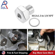 M12X1.5mm To 1/8 Npt for GM Ls Engine Oil Pressure Sensor Adapter Aluminun picture