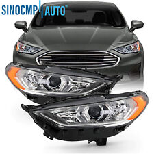 Headlamp Headlight Pair LH RH W/LED DRL Projector For 2017-2020 Ford Fusion picture